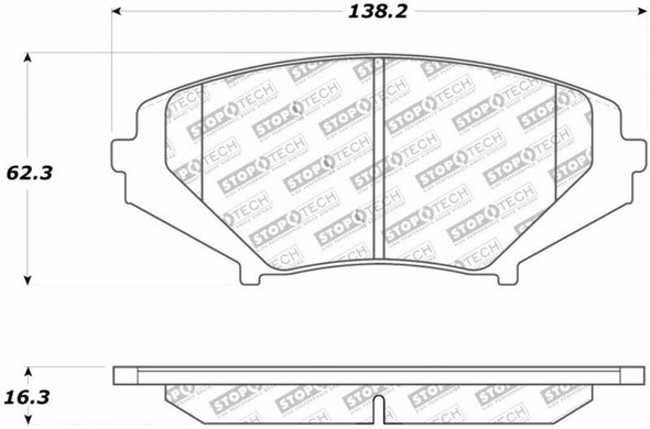 StopTech 308.10090 StopTech Street Brake Pads Fits 04-11 RX-8