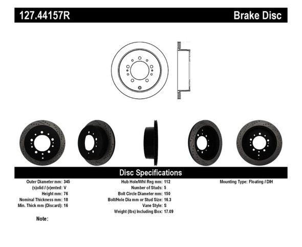 ST Slot & Drill Brake Rotors