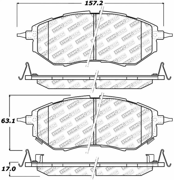 StopTech 305.10780 Street Select Brake Pads