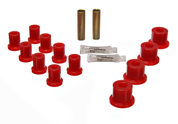 Energy Suspension 2.2116R Leaf Spring Bushing Set Fits 76-86 CJ5 CJ7