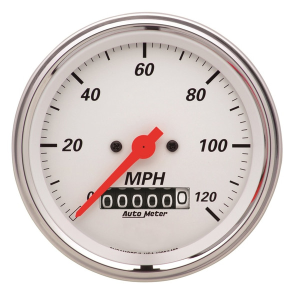 AutoMeter 1379 Arctic White Electric Programmable Speedometer