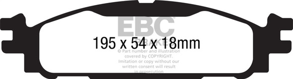 EBC Brakes DP21873 Greenstuff 2000 Series Sport Brake Pads Fits Flex MKT Taurus