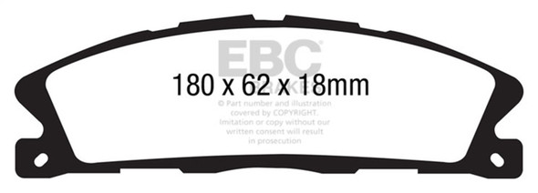 EBC Brakes DP21886 Greenstuff 2000 Series Sport Brake Pads Fits 13-19 Flex MKS