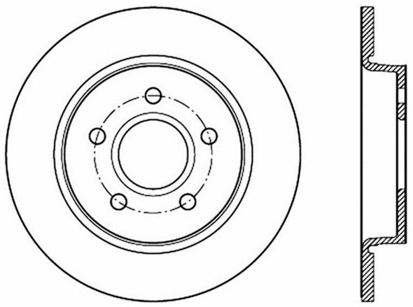 StopTech 127.61099R Sport Cross-Drilled And Slotted Disc Brake Rotor Fits Focus StopTech 127.61099R Sport Cross-Drilled And Slotted Disc Brake Rotor Fits Focus