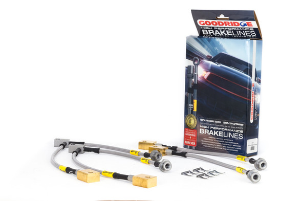 Goodridge USA 22079 G-STOP SS Braided Brake Line Kit Fits 10 GT-R