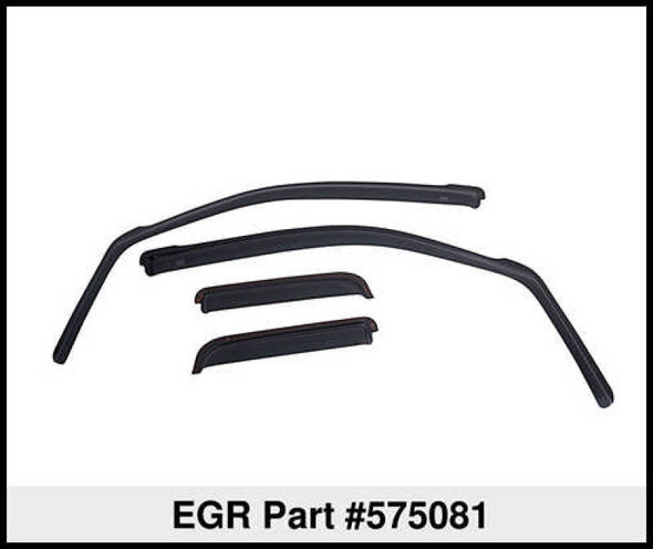 EGR 575081 SlimLine In-Channel WindowVisors Set of 4 Fits 15-21 Tacoma