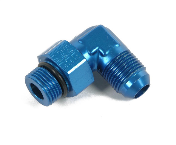 Earls Plumbing 949010ERL 90 Deg. Aluminum AN to O-Ring Port Swivel Adapter