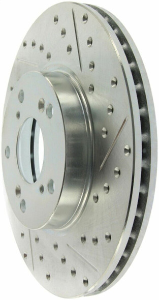 StopTech 227.40036L Select Sport Cross-Drilled And Slotted Disc Brake Rotor