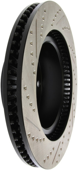 StopTech 127.44162L Select Sport Cross-Drilled And Slotted Disc Brake Rotor