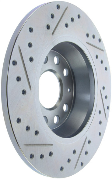 StopTech 227.33099L Select Sport Cross-Drilled And Slotted Disc Brake Rotor