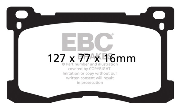 EBC DP41882R Yellowstuff Brake Pad Sets- DP41882R