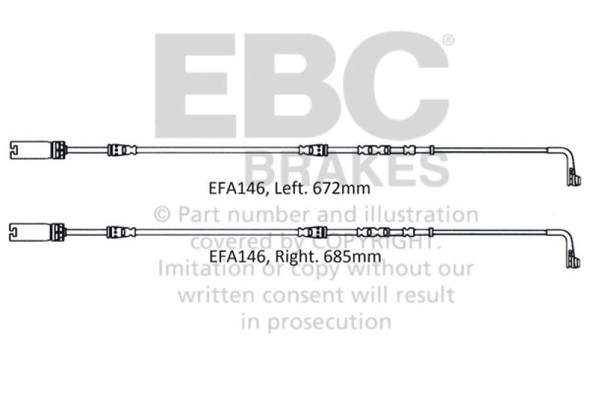 EBC EFA146 Wear Leads- EFA146