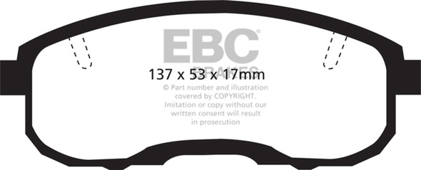 EBC UD653 Ultimax2 Brake Pad Sets- UD653