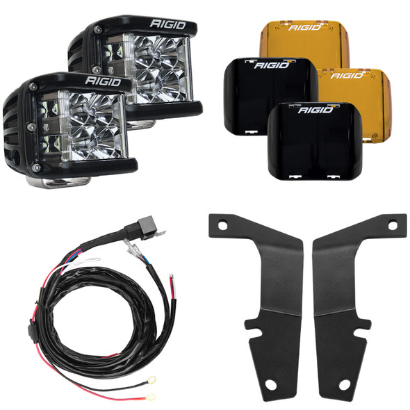 Rigid Industries 46703 A-Pillar D-SS Series Light Mount Kit Fits 10-20 4Runner