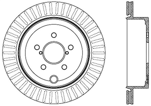 StopTech 126.47031SL Sport Slotted Disc Brake Rotor