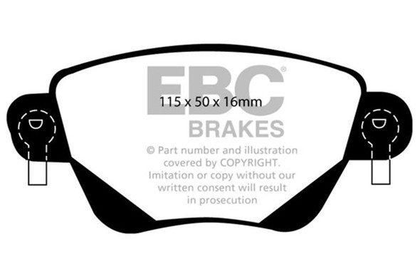 EBC DP41350R Yellowstuff Brake Pad Sets- DP41350R