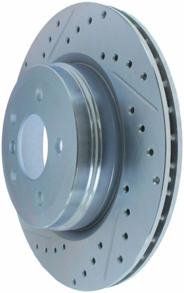 StopTech 227.34080R Select Sport Cross-Drilled And Slotted Disc Brake Rotor