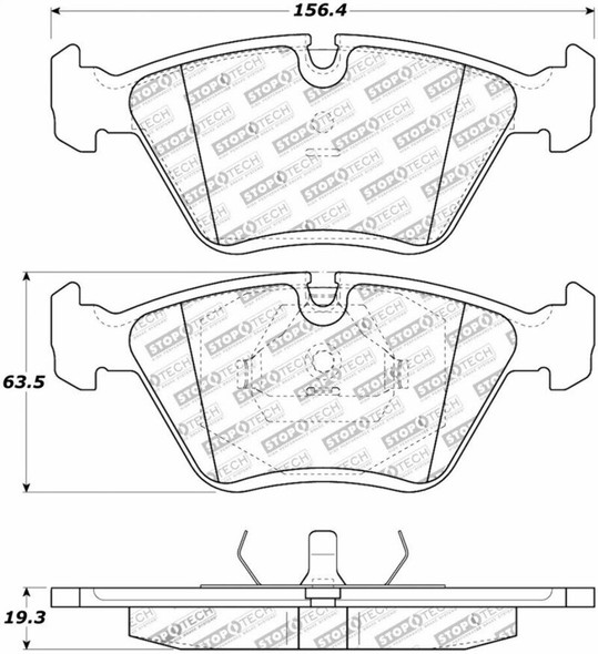 StopTech 308.03940 StopTech Street Brake Pads
