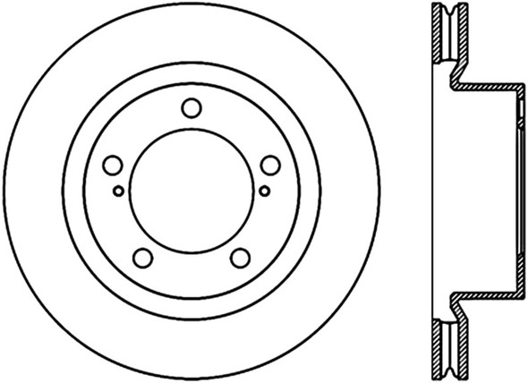 StopTech 120.44162CRY Cryo-Treated Disc Brake Rotor Fits Land Cruiser LX570