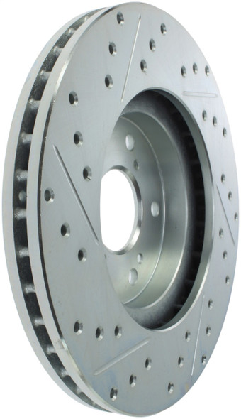 StopTech 227.40046L Select Sport Cross-Drilled And Slotted Disc Brake Rotor