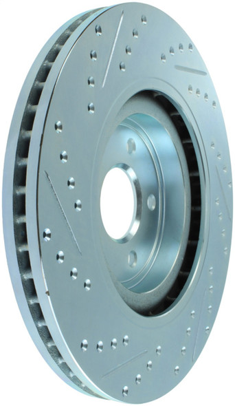 StopTech 227.42100L Select Sport Cross-Drilled And Slotted Disc Brake Rotor