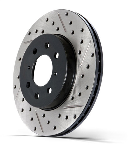 StopTech 227.65071L Select Sport Cross-Drilled And Slotted Disc Brake Rotor