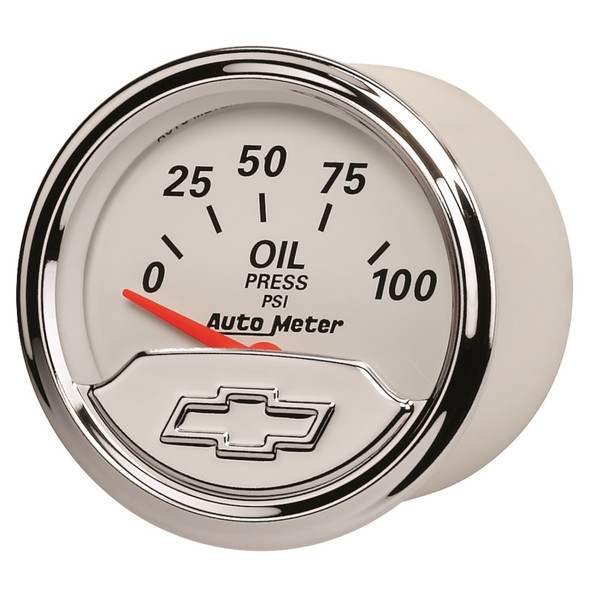 AutoMeter 1327-00408 Chevy Vintage Oil Pressure Gauge