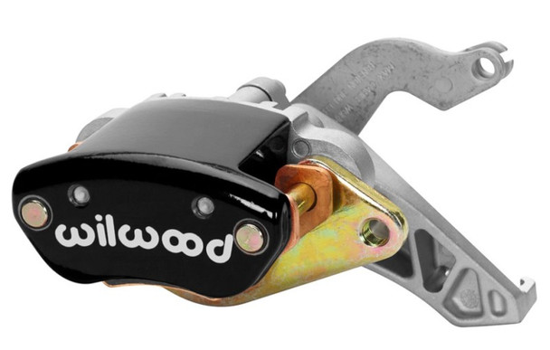 Wilwood Caliper-MC4 Mechanical-L/H - Black w/ Logo 1.19in Piston .81in Disc (Part# 120-12070-BK)