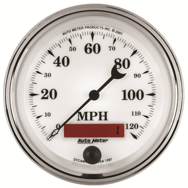 AutoMeter 1287 Old Tyme White II In-Dash Electric Speedometer