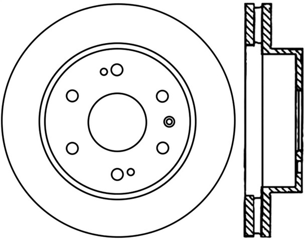 StopTech 126.66057CSL Sport Cryo-Treated Slotted Disc Brake Rotor