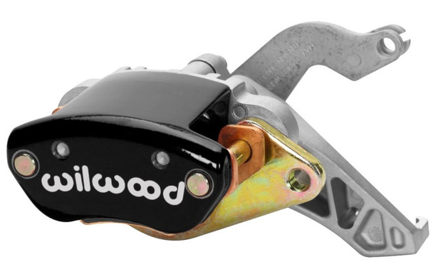Wilwood Caliper-MC4 Mechanical-R/H - Black w/ Logo 1.19in Piston .81in Disc (Part# 120-12069-BK)