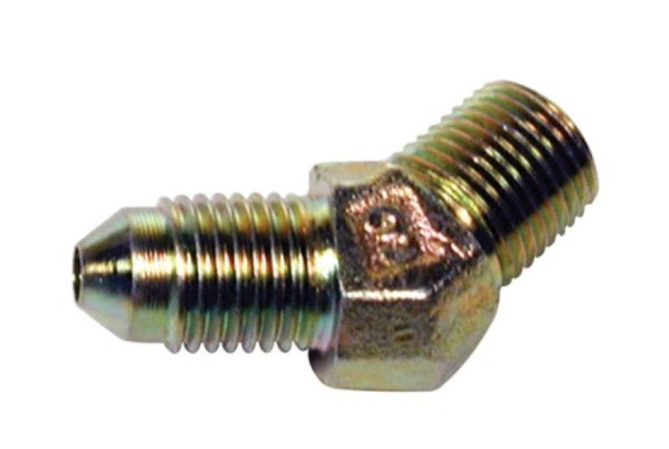 Wilwood Inlet Fitting - 1/8-27 NPT to -3 (45) (Part# 220-6412)