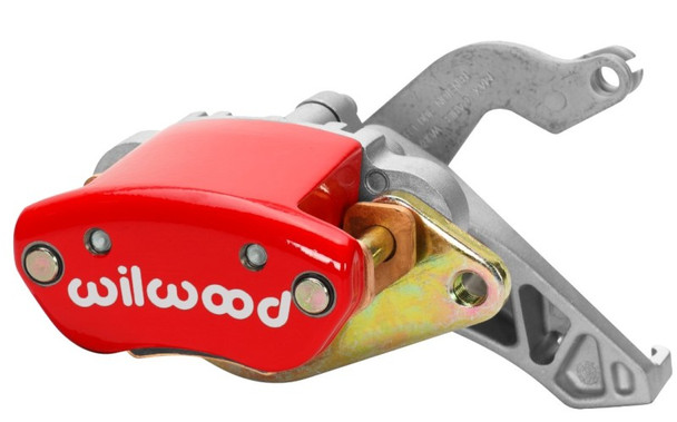 Wilwood Caliper-MC4 Mechanical-R/H - Red w/ Logo 1.19in Piston .81in Disc (Part# 120-12069-RD)