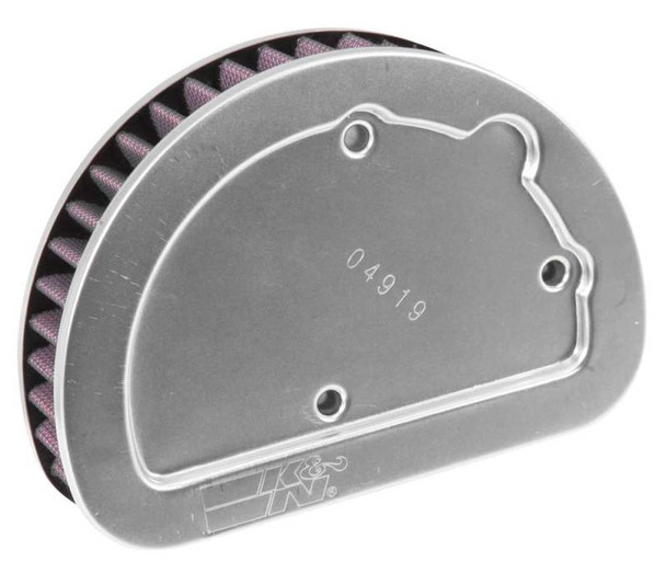 K&N Replacement Unique Air Filter 6.625in L x 4.75in W x 1.625in H with 1 Flange for Harley Davidson (HD-1614)