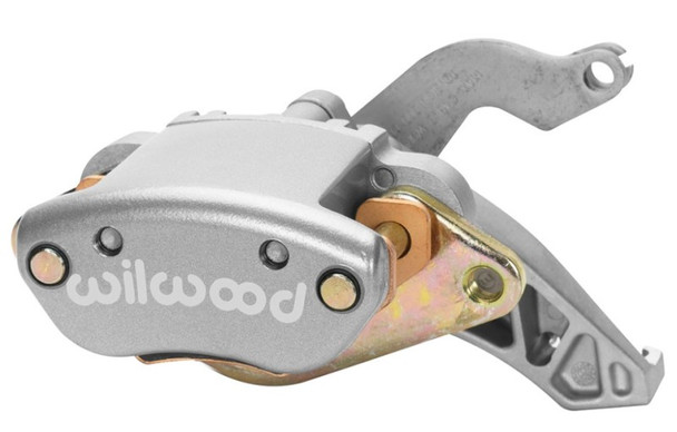 Wilwood Caliper-MC4 Mechanical-L/H - Silver No Logo 1.19in Piston .81in Disc (Part# 120-12070)
