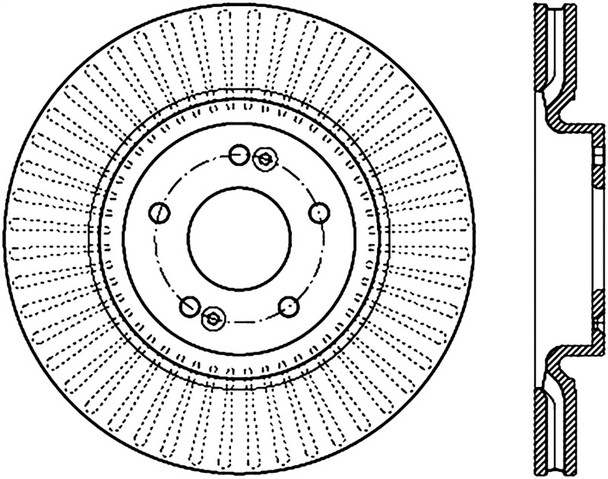 StopTech 126.50028SR Sport Slotted Disc Brake Rotor