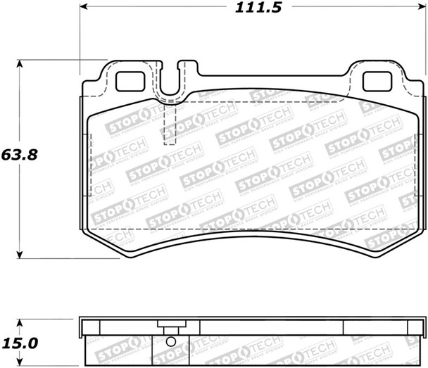 StopTech 308.09840 StopTech Street Brake Pads