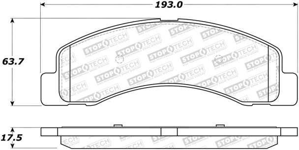 StopTech 308.07560 StopTech Street Brake Pads