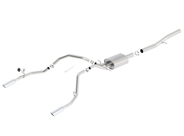 Borla 140570 Touring Cat-Back Exhaust System Fits Sierra 1500 Silverado 1500
