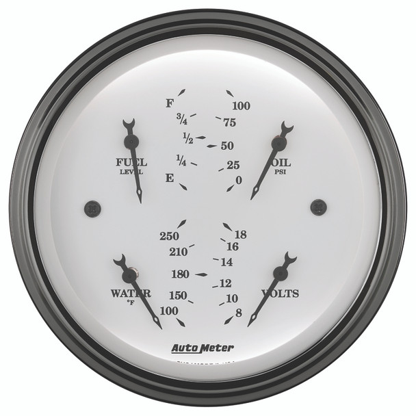 AutoMeter 1614 Old Tyme White Quad Gauge