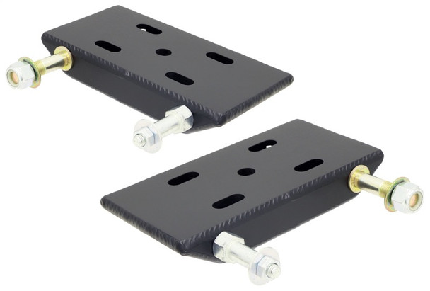 RockJock CE-9031J YJ Leaf Spring Plates w/ Shock and Sway Bar Mounts Pair