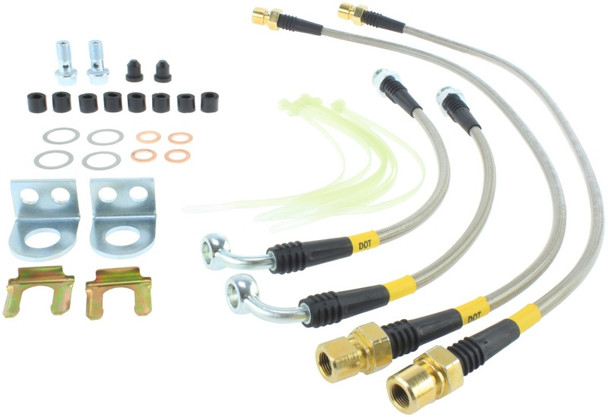 StopTech 950.61516 Stainless Steel Braided Brake Hose Kit Fits 12-14 F-150