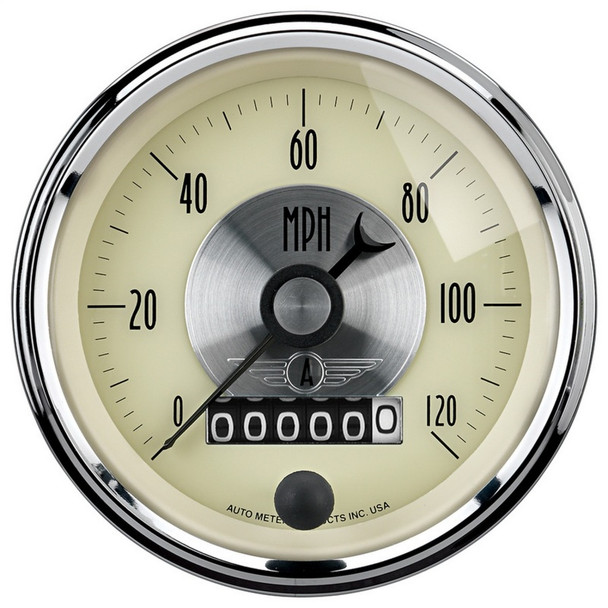 AutoMeter 2089 Prestige Series Antique Ivory Electric Programmable Speedometer