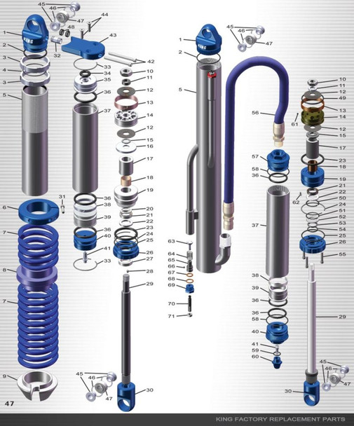 King Shocks Replacement Cylinders 20C009-006