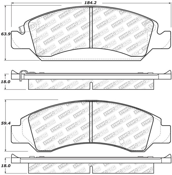 StopTech 305.13630 Street Select Brake Pads