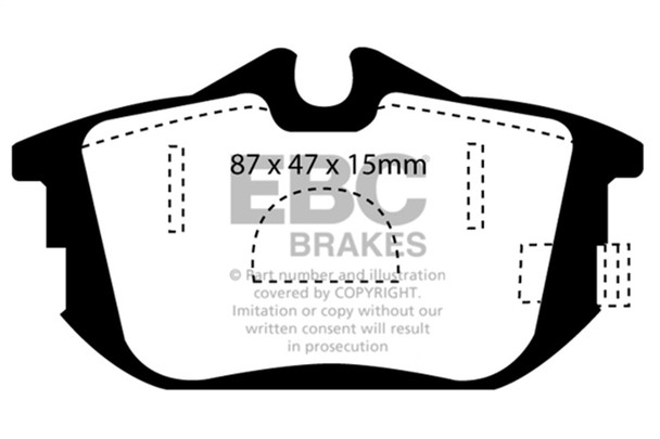 EBC Brakes DP21076 Greenstuff 2000 Series Sport Brake Pads Fits 00-04 S40 V40