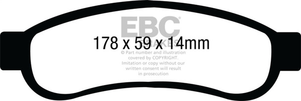 EBC Brakes UD1334 Ultimax  Brake Pads Fits F-250 Super Duty F-350 Super Duty