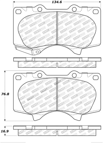 StopTech 308.09760 StopTech Street Brake Pads