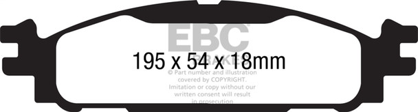 EBC Brakes DP21873 Greenstuff 2000 Series Sport Brake Pads Fits Flex MKT Taurus