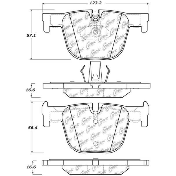 StopTech 308.16100 StopTech Street Brake Pads